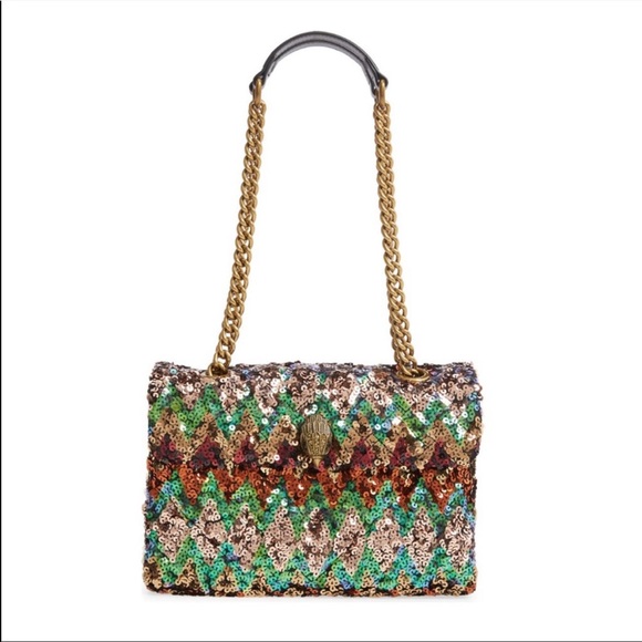 NWT KURT GEIGER MULTI COLOR SEQUINS SHOULDER BAG GORGEOUS!! - Picture 4 of 13